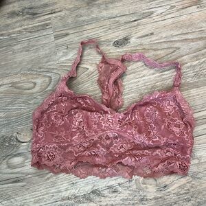 Gilligan & O'Malley Rose Lace Racerback Bralette